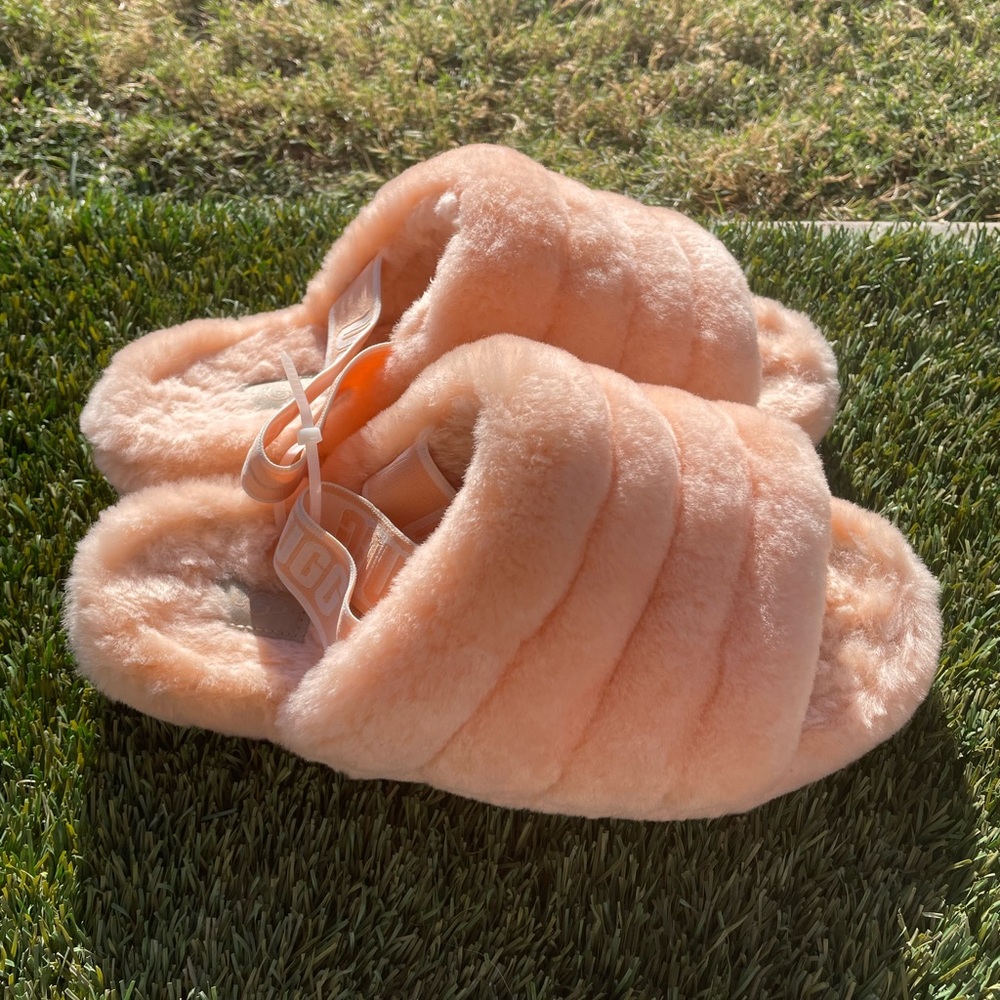 Women’s UGG Yeah Fluff Slingback Slippers sz 10